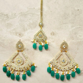 Joanna Green Diamante Tikka Set