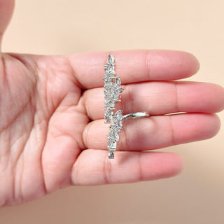 Juliette Silver Adjustable Diamond Simulant Ring