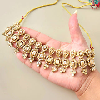 Kadence Gold Necklace Set with Tikka