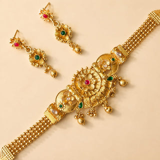 Katie Multicolour Kemp Choker Necklace Set