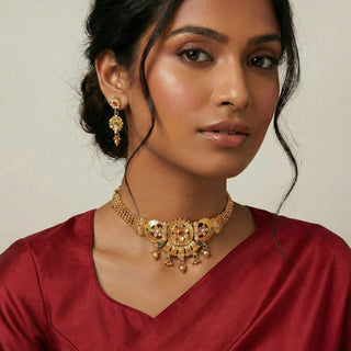 Katie Multicolour Kemp Choker Necklace Set