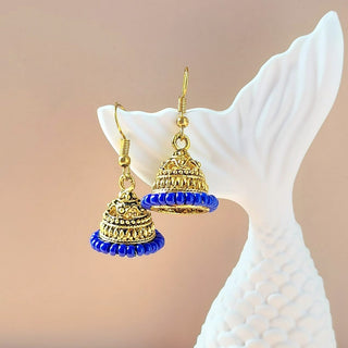 Lily Blue Mini Jhumka Earrings
