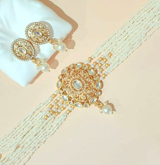 Louisa White Kundan Choker Set
