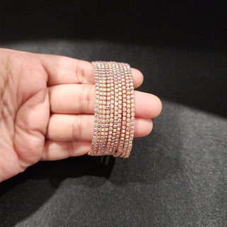 Maisy Rose Gold Bangles (Set of 10) (2.4, 2.8)