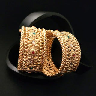 Maria Gold Kada Openable Bangle Set (2.6, 2.8)