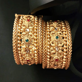 Maria Gold Kada Openable Bangle Set (2.6, 2.8)