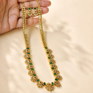 Marissa Green Luxury Kemp CZ Diamond Long Necklace Set
