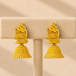 Meadow Temple Mini Jhumki Earrings (Available in 9 Colours)