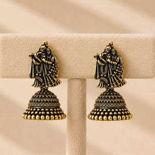 Meadow Temple Mini Jhumki Earrings (Available in 9 Colours)