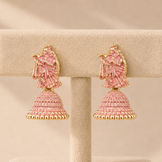 Meadow Temple Mini Jhumki Earrings (Available in 9 Colours)