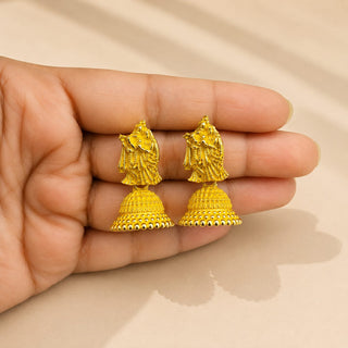 Meadow Temple Mini Jhumki Earrings (Available in 9 Colours)