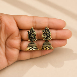 Meadow Temple Mini Jhumki Earrings (Available in 9 Colours)