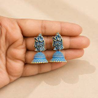 Meadow Temple Mini Jhumki Earrings (Available in 9 Colours)
