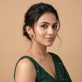 Millicent Multicolour Kemp Peacock Stud Earrings