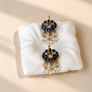 Millie Blue Lightweight & Easy to Wear Bugadi Ear Cuff Earrings