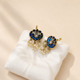 Millie Blue Lightweight & Easy to Wear Bugadi Ear Cuff Earrings