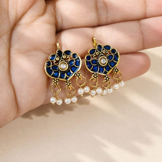 Millie Blue Lightweight & Easy to Wear Bugadi Ear Cuff Earrings