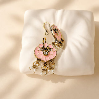 Millie Light Pink Lightweight & Easy to Wear Bugadi Ear Cuff Earrings