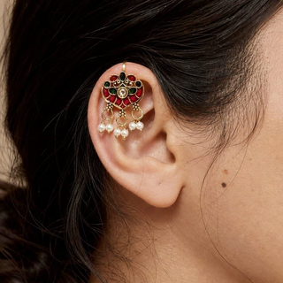 Millie Multicolour Lightweight & Easy to Wear Bugadi Ear Cuff Earrings