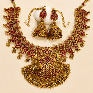 Nathaly Kemp Long and Short Ruby Necklace Set