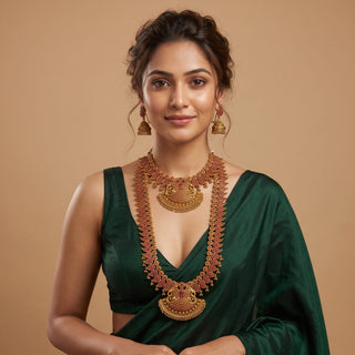 Nathaly Kemp Long and Short Ruby Necklace Set