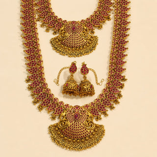 Nathaly Kemp Long and Short Ruby Necklace Set