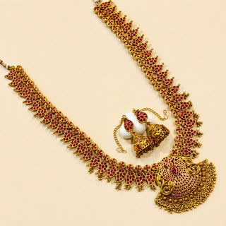 Nathaly Kemp Long and Short Ruby Necklace Set