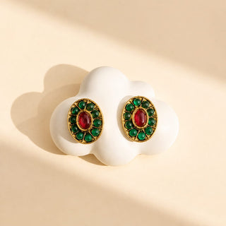 Nicki Multicolour Kemp Stud Earrings