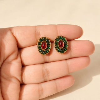 Nicki Multicolour Kemp Stud Earrings