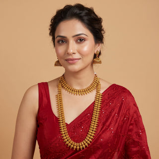 Norma Gold Kemp Long and Short Necklace Set