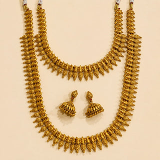 Norma Gold Kemp Long and Short Necklace Set