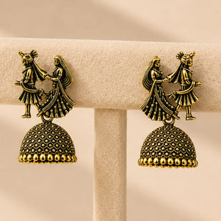 Octavia Bride & Groom Mini Jhumki Earrings (Available in 8 Colours)
