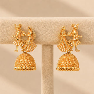 Octavia Bride & Groom Mini Jhumki Earrings (Available in 8 Colours)
