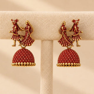 Octavia Bride & Groom Mini Jhumki Earrings (Available in 8 Colours)