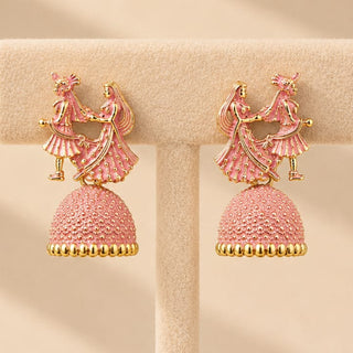 Octavia Bride & Groom Mini Jhumki Earrings (Available in 8 Colours)