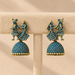 Octavia Bride & Groom Mini Jhumki Earrings (Available in 8 Colours)
