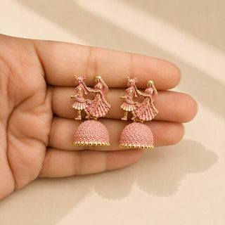 Octavia Bride & Groom Mini Jhumki Earrings (Available in 8 Colours)