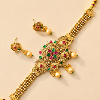 Peyton Kemp Rajwadi Choker Necklace Set