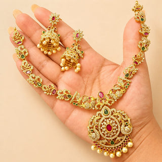 Pippa Multicolour Luxury CZ Diamond Simulant Necklace Set