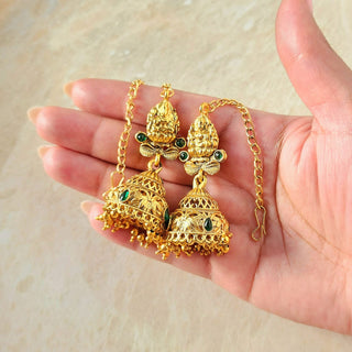 Quinn Temple Jewellery 18k Gold Plated Necklace Set