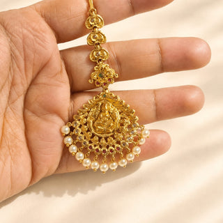 Rochelle Temple Multicolour Kemp CZ Diamond Maang Tikka