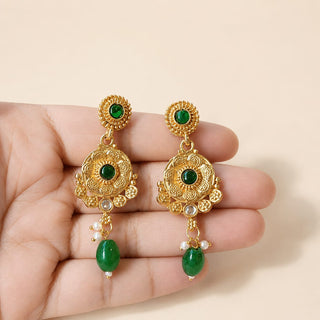 Sasha Green Kundan Choker Necklace Set
