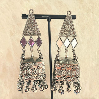 Sawyer German Silver Jhumka Earrings