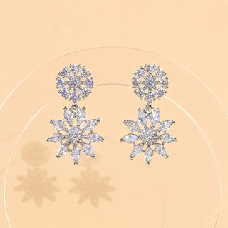 Seraphina White CZ Diamond Simulant Earrings