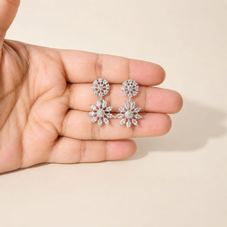 Seraphina White CZ Diamond Simulant Earrings