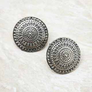 Sierra German Silver Stud Earrings