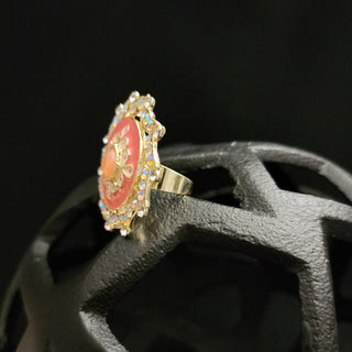 Stella Peach Adjustable Ring