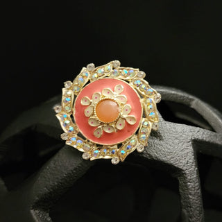 Stella Peach Adjustable Ring