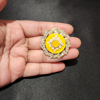 Stella Yellow Adjustable Ring