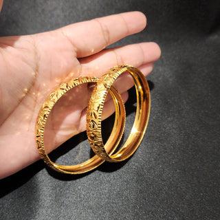 Verity 22k Gold Plated Bangle Set (2.6, 2.8 & 2.10 Available)